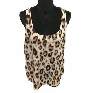 Leopard Sleeveless Blouse
